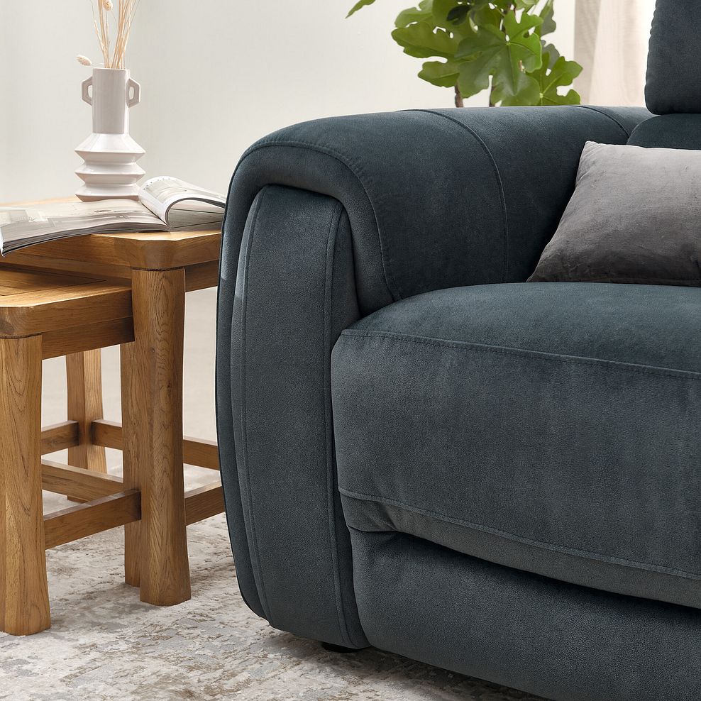 Arabella 3 Seater Power Recliner Sofa with Adjustable Power Headrest in Dexter Shadow Fabric 7