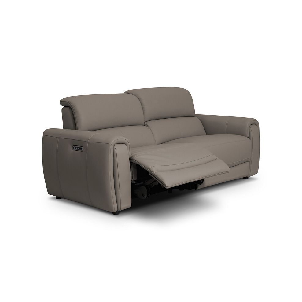 Arabella 3 Seater Power Recliner Sofa with Adjustable Power Headrest in Oyster Leather 2