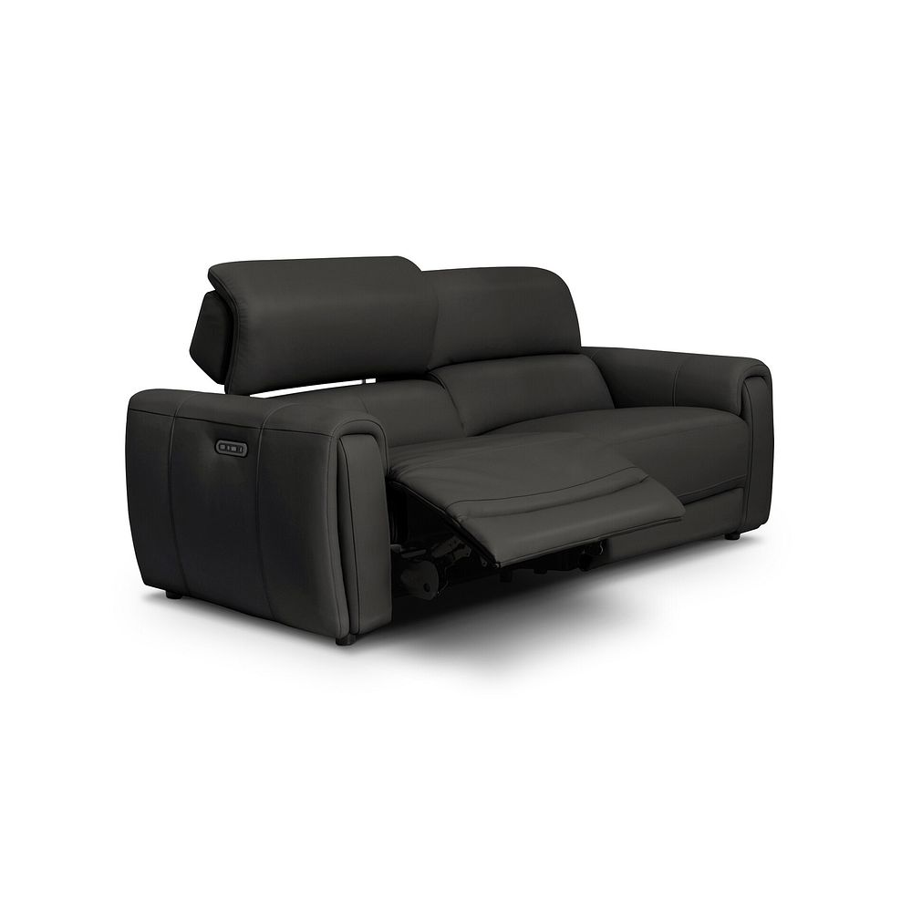 Arabella 3 Seater Power Recliner Sofa with Adjustable Power Headrest in Storm Leather 3