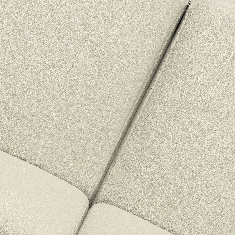 Arabella 3 Seater Power Recliner Sofa with Power Headrest and Speakers in Bone China Leather 16