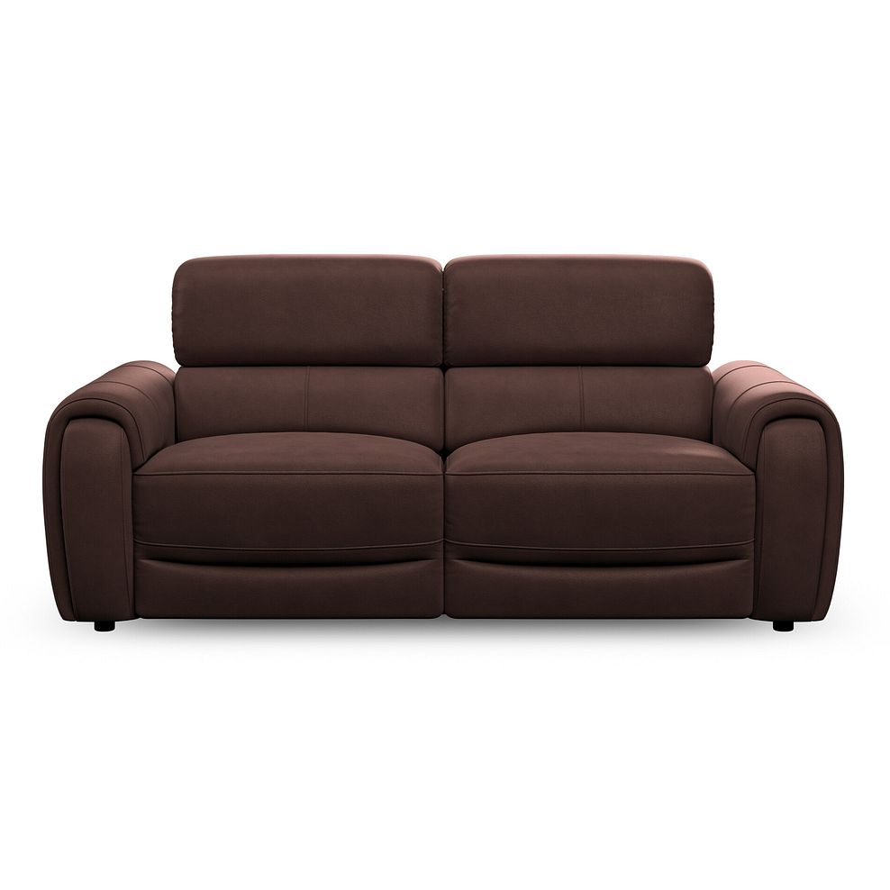 Arabella 3 Seater Power Recliner Sofa with Power Headrest and Speakers in Chestnut Leather 6