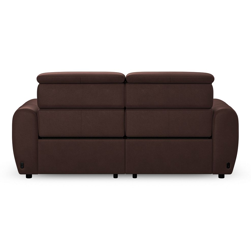 Arabella 3 Seater Power Recliner Sofa with Power Headrest and Speakers in Chestnut Leather 8