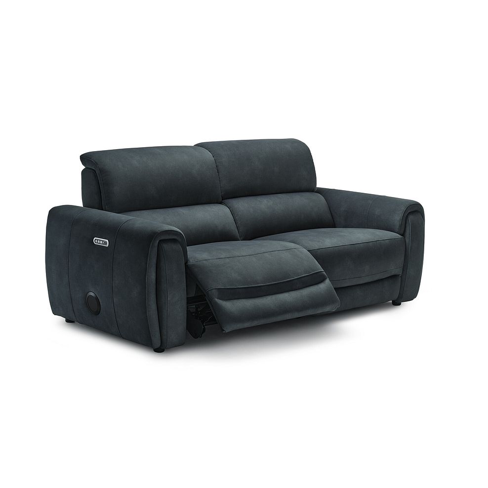 Arabella 3 Seater Power Recliner Sofa with Power Headrest and Speakers in Dexter Shadow Fabric 10