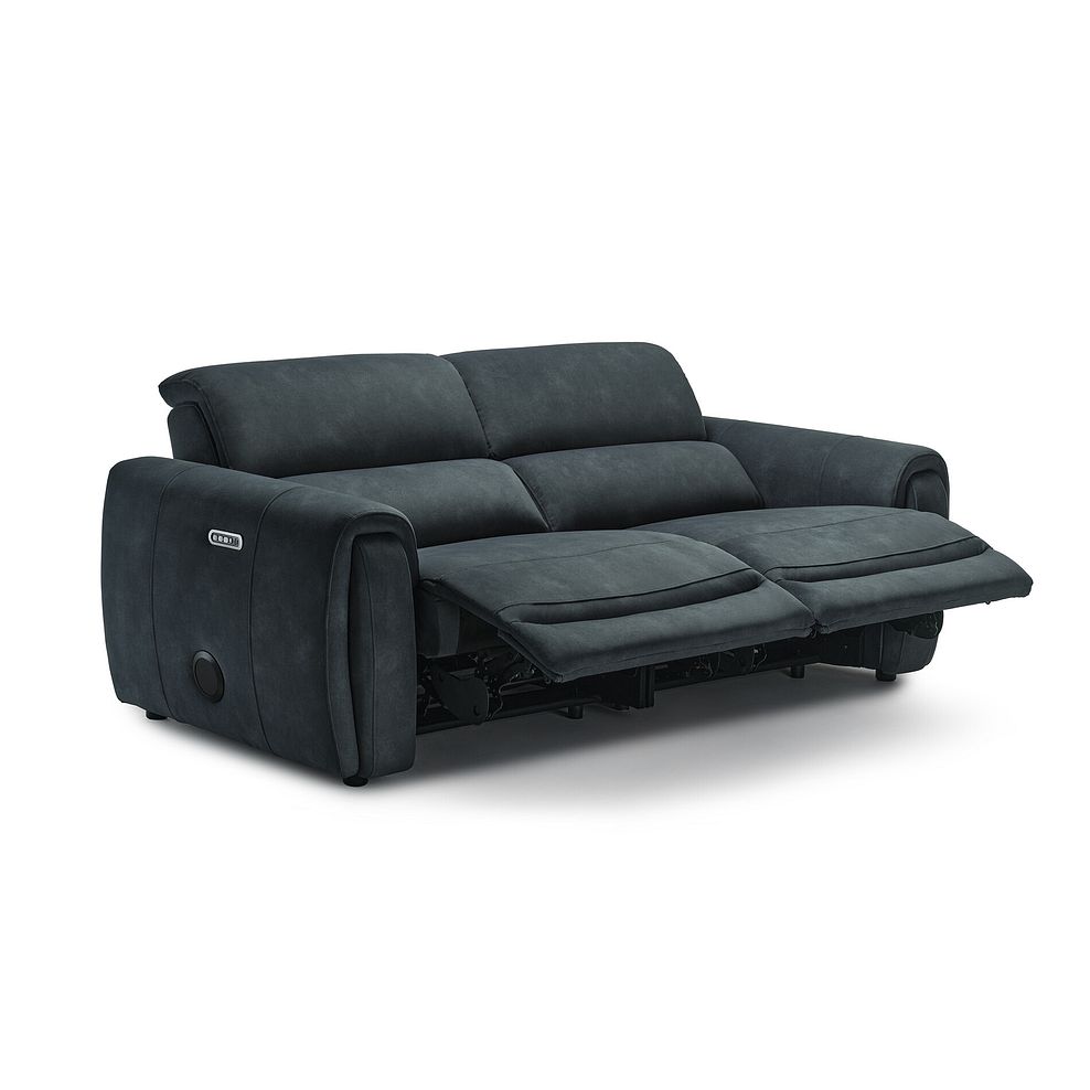 Arabella 3 Seater Power Recliner Sofa with Power Headrest and Speakers in Dexter Shadow Fabric 13