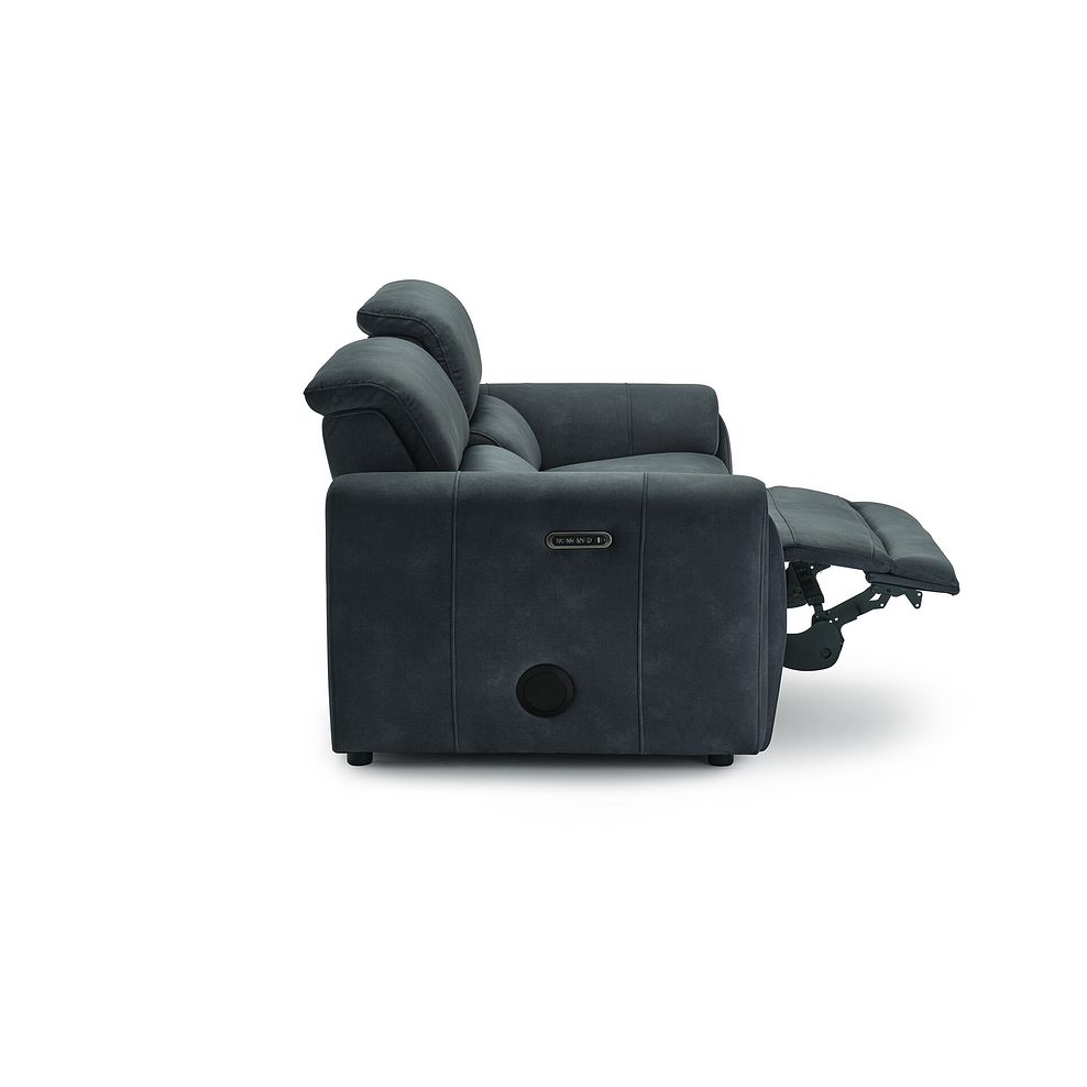 Arabella 3 Seater Power Recliner Sofa with Power Headrest and Speakers in Dexter Shadow Fabric 17