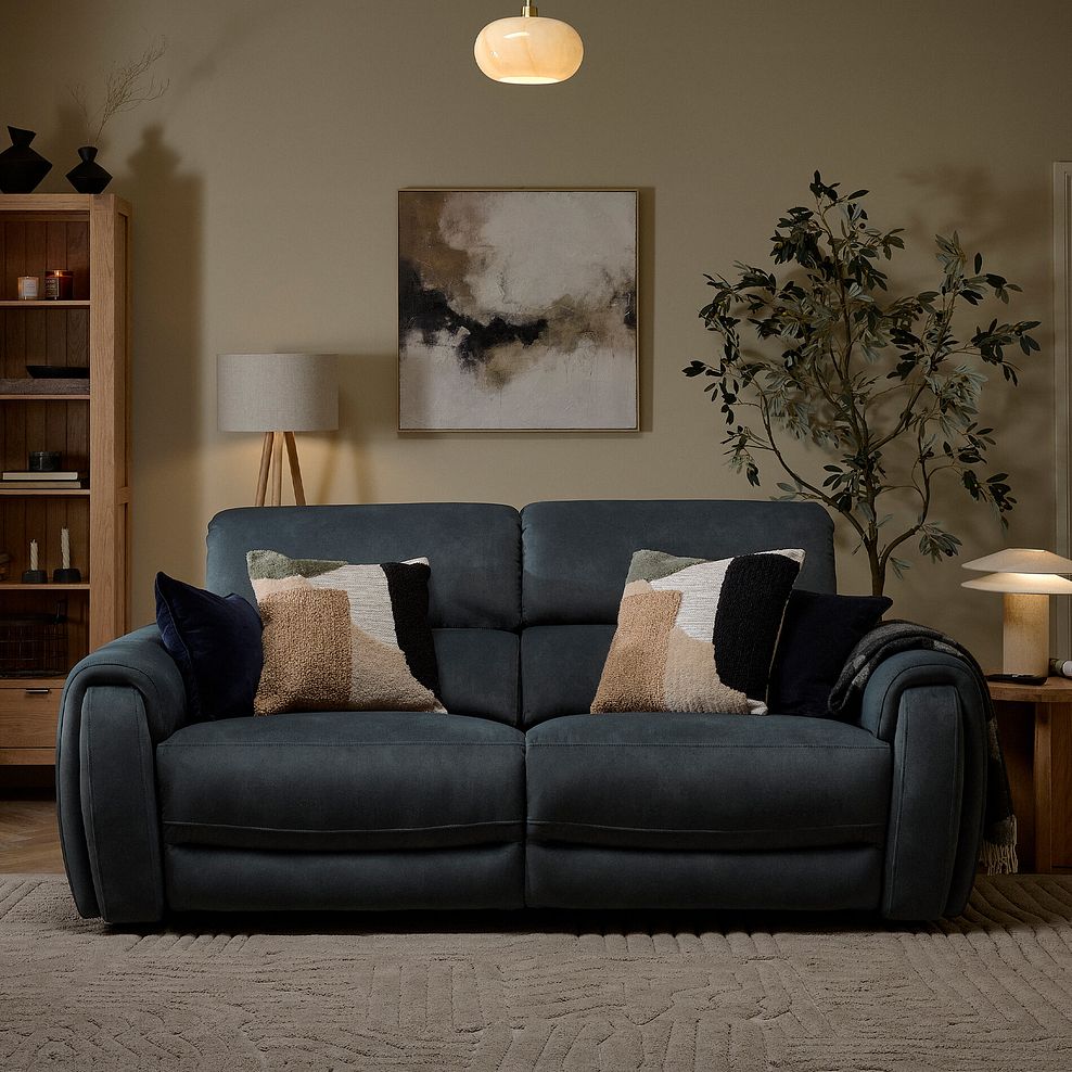 Arabella 3 Seater Power Recliner Sofa with Power Headrest and Speakers in Dexter Shadow Fabric 5