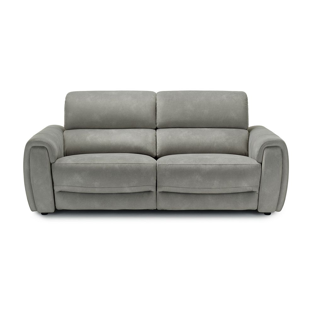 Arabella 3 Seater Power Recliner Sofa with Power Headrest and Speakers in Dexter Stone Fabric 6