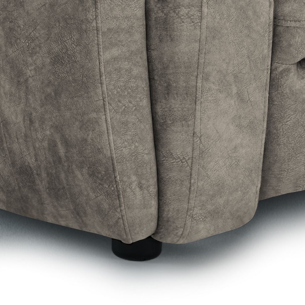 Arabella 3 Seater Power Recliner Sofa with Power Headrest and Speakers in Marble Mink Fabric 5