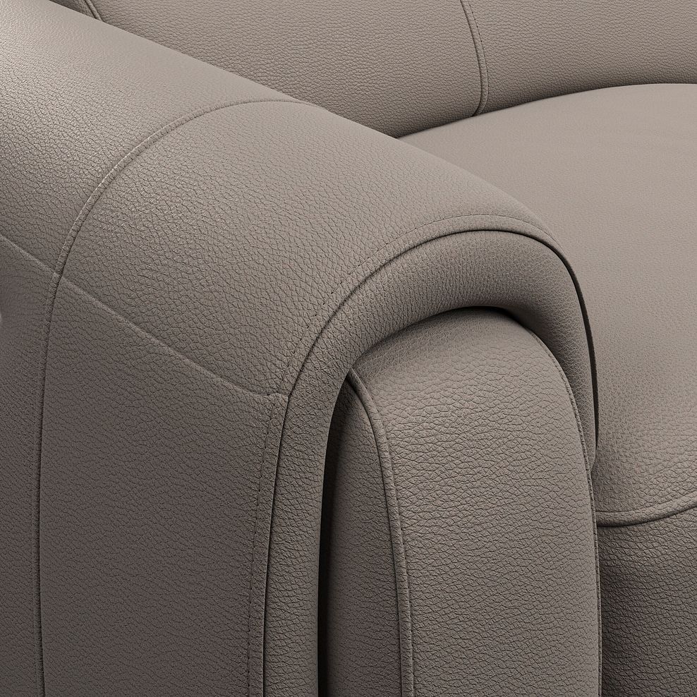 Arabella 3 Seater Power Recliner Sofa with Power Headrest and Speakers in Oyster Leather 13