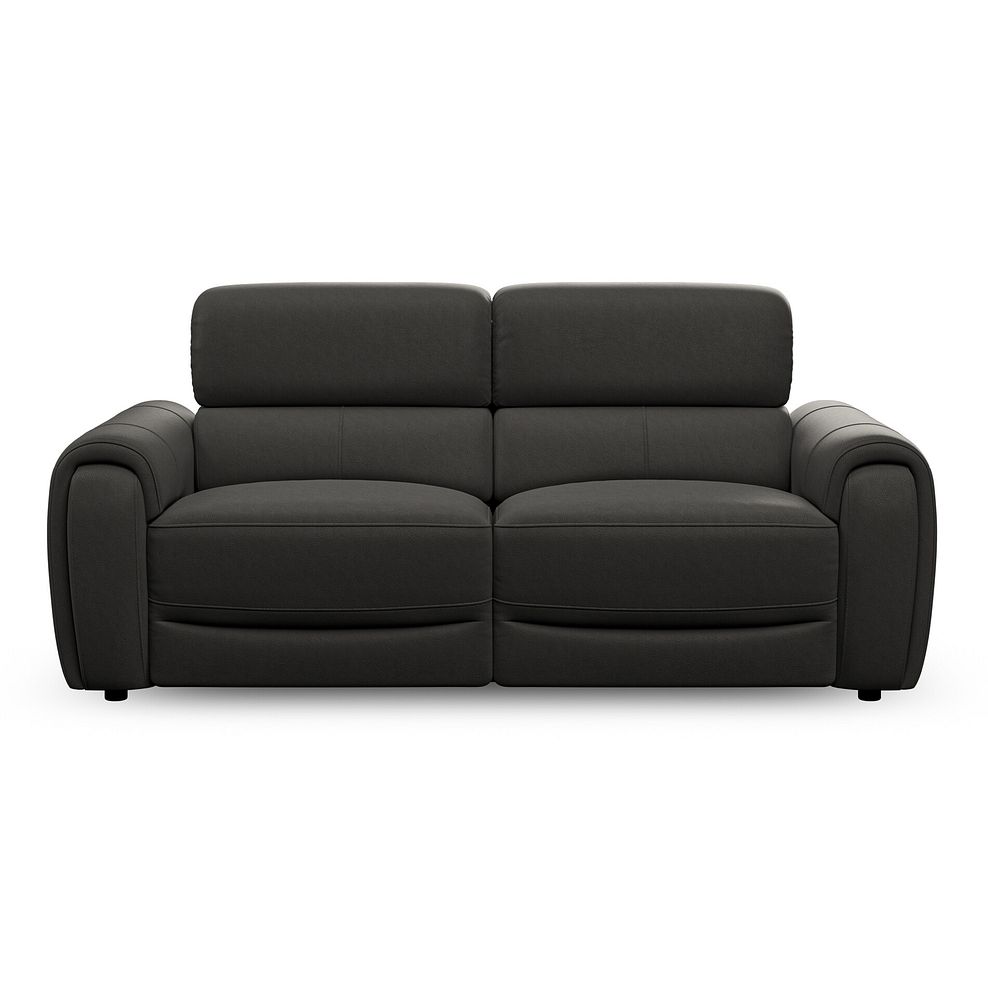 Arabella 3 Seater Power Recliner Sofa with Power Headrest and Speakers in Storm Leather 6