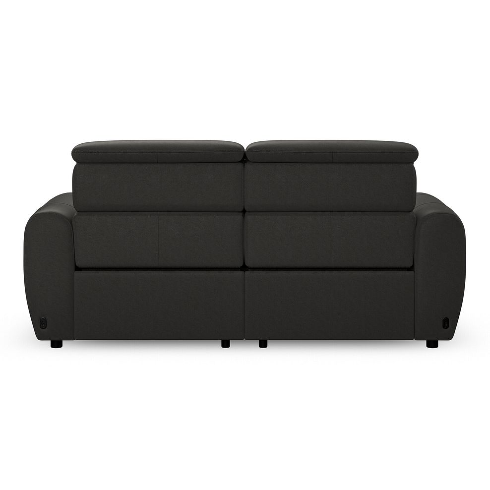 Arabella 3 Seater Power Recliner Sofa with Power Headrest and Speakers in Storm Leather 8
