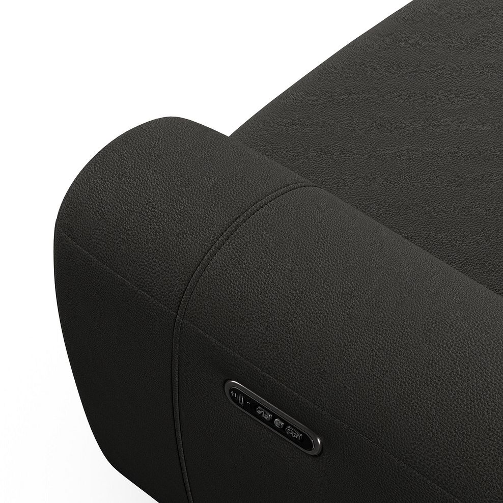 Arabella 3 Seater Power Recliner Sofa with Power Headrest and Speakers in Storm Leather 11