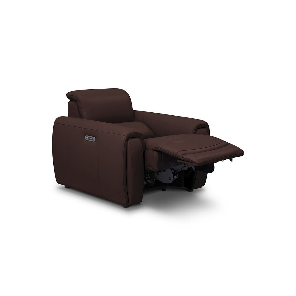 Arabella Power Recliner Armchair in Chestnut Leather 3