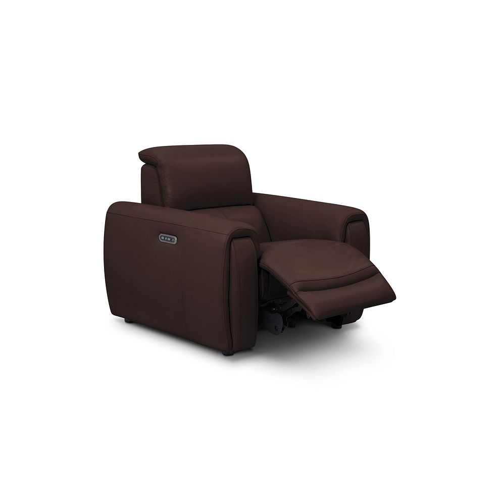 Arabella Power Recliner Armchair in Chestnut Leather 2