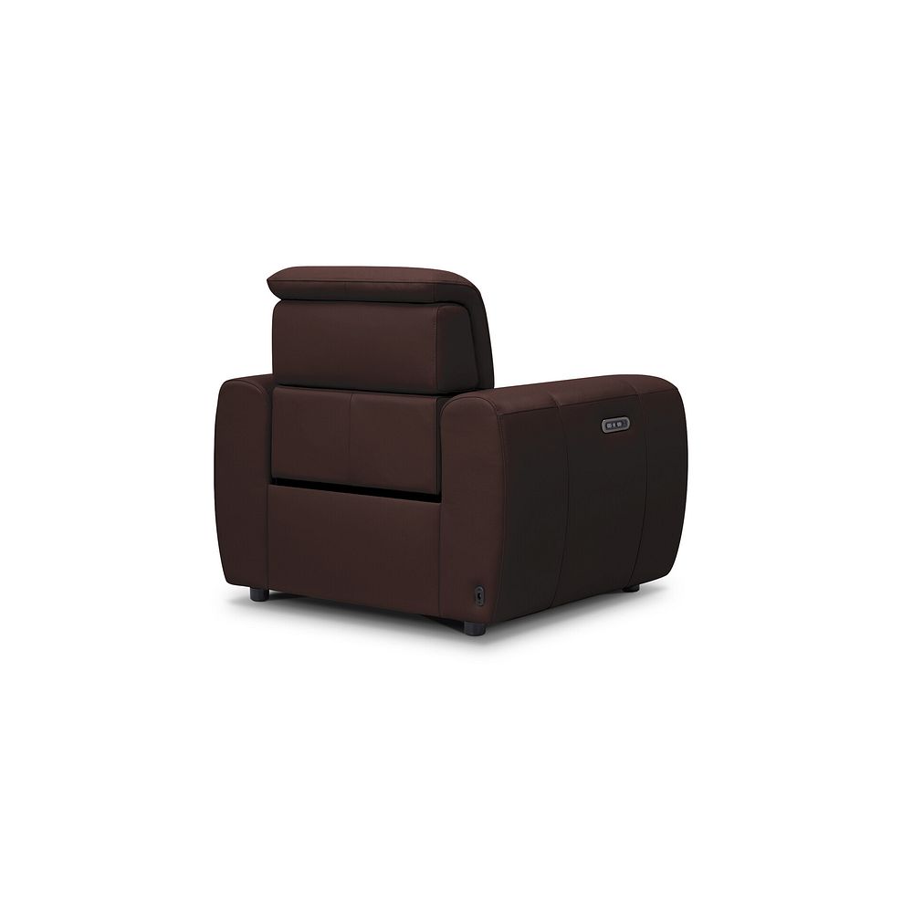 Arabella Power Recliner Armchair in Chestnut Leather 4