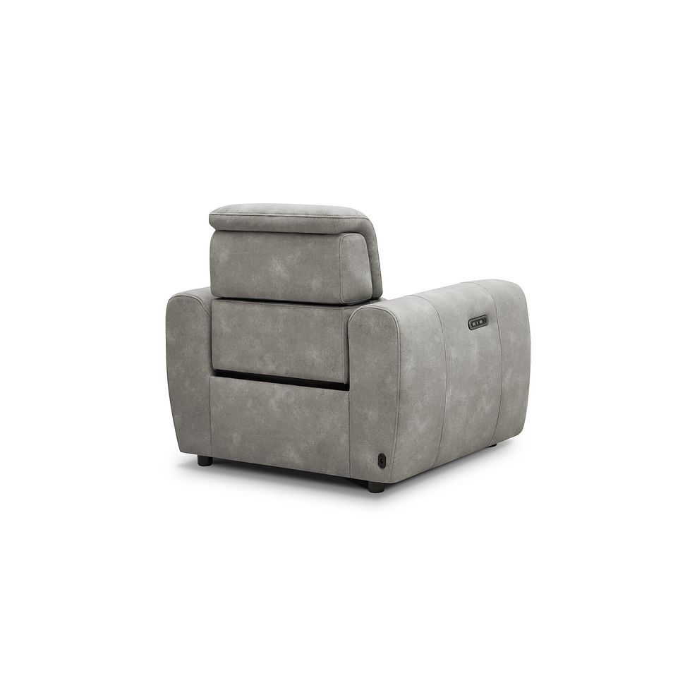 Arabella Power Recliner Armchair in Dexter Stone Fabric 6