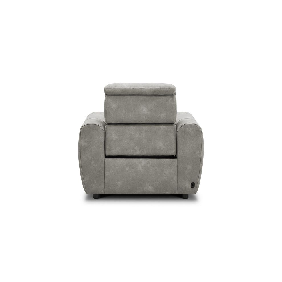 Arabella Power Recliner Armchair in Dexter Stone Fabric 5