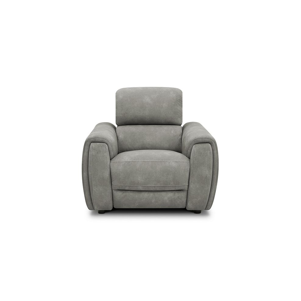 Arabella Power Recliner Armchair in Dexter Stone Fabric 4