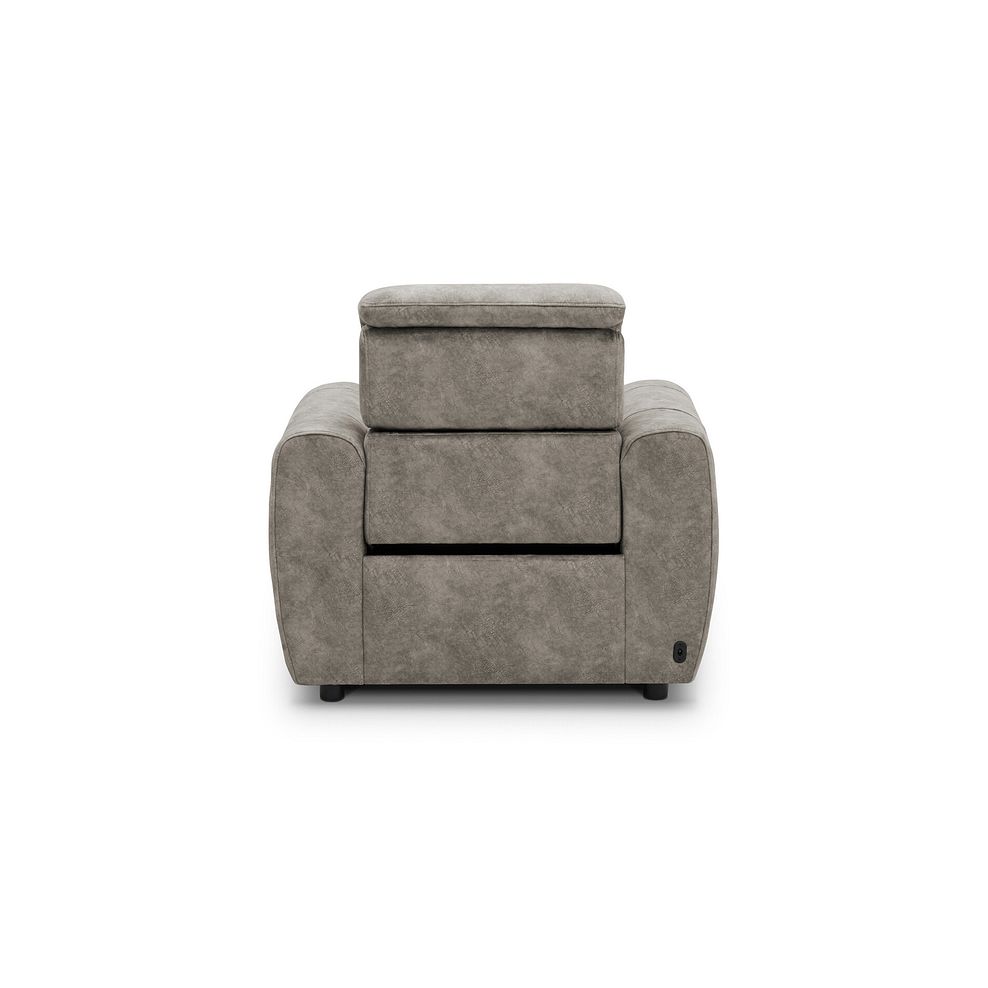 Arabella Power Recliner Armchair in Marble Mink Fabric 5