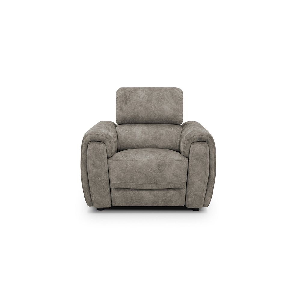 Arabella Power Recliner Armchair in Marble Mink Fabric 4