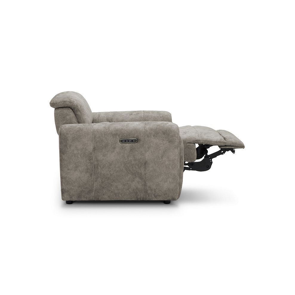 Arabella Power Recliner Armchair in Marble Mink Fabric 7