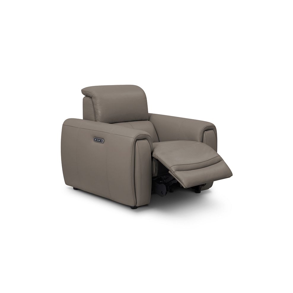 Arabella Power Recliner Armchair in Oyster Leather 2