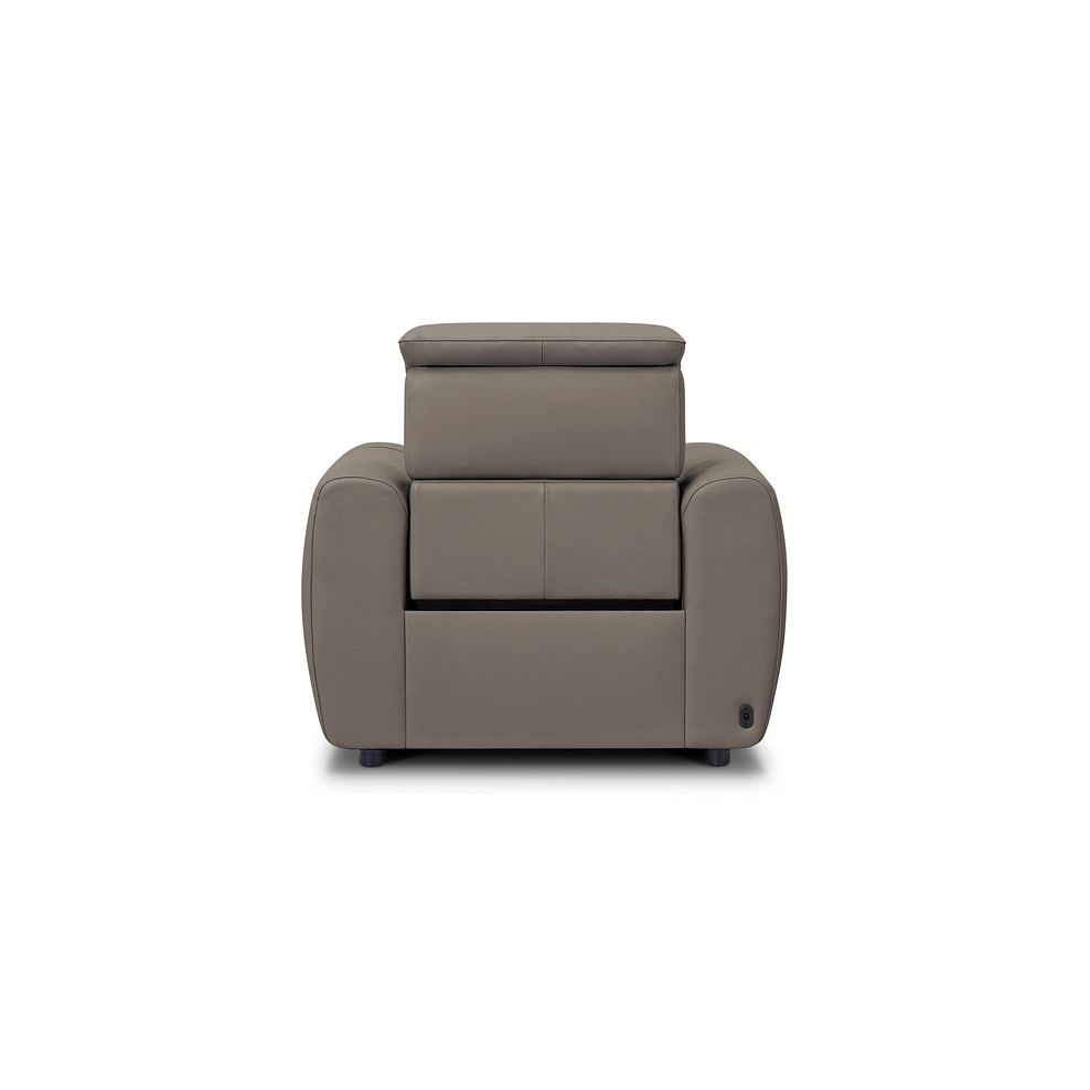 Arabella Power Recliner Armchair in Oyster Leather 5