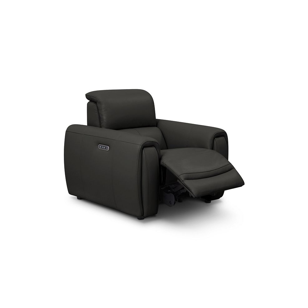 Arabella Power Recliner Armchair in Storm Leather 2