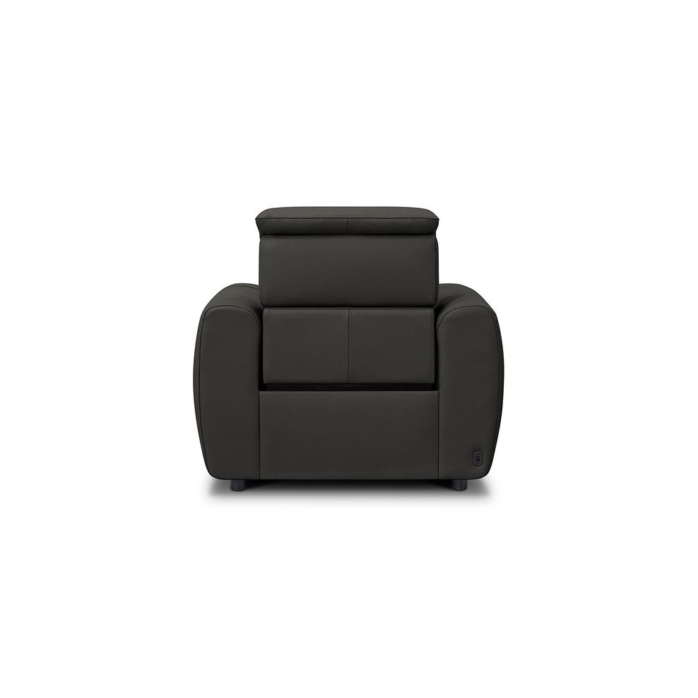 Arabella Power Recliner Armchair in Storm Leather 5