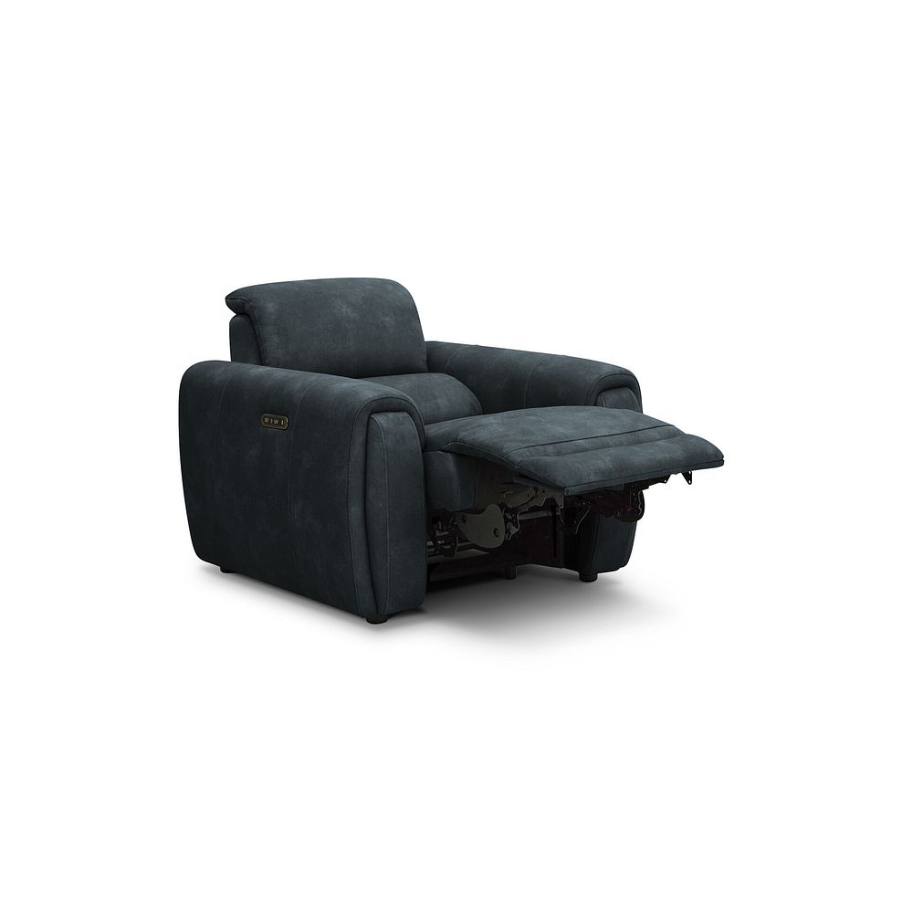 Arabella Power Recliner Armchair with Adjustable Power Headrest in Dexter Shadow Fabric 4