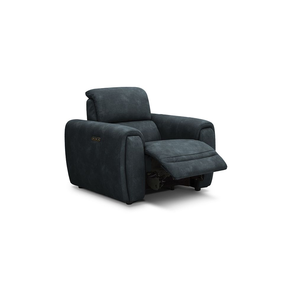 Arabella Power Recliner Armchair with Adjustable Power Headrest in Dexter Shadow Fabric 2