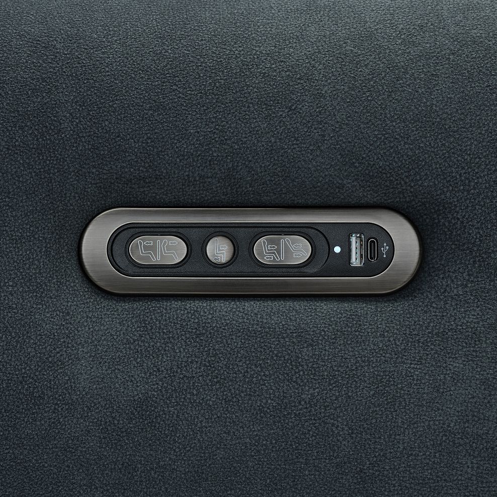 Arabella Power Recliner Armchair with Power Headrest and Speakers in Dexter Shadow Fabric 19