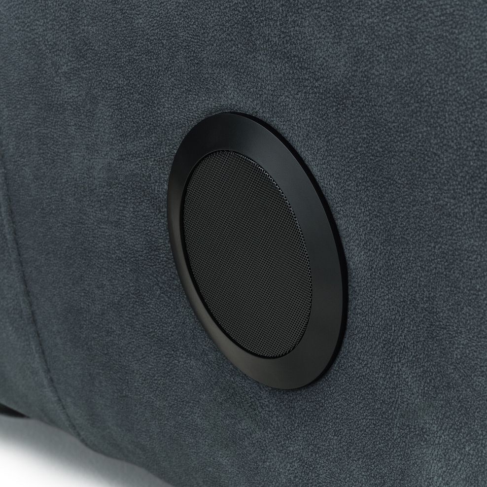 Arabella Power Recliner Armchair with Power Headrest and Speakers in Dexter Shadow Fabric 18