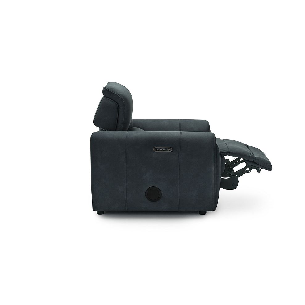 Arabella Power Recliner Armchair with Power Headrest and Speakers in Dexter Shadow Fabric 16