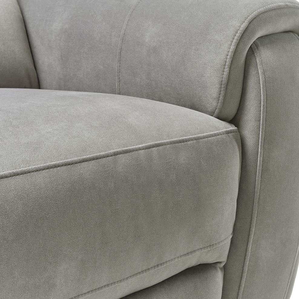 Arabella Power Recliner Armchair with Power Headrest and Speakers in Dexter Stone Fabric 14