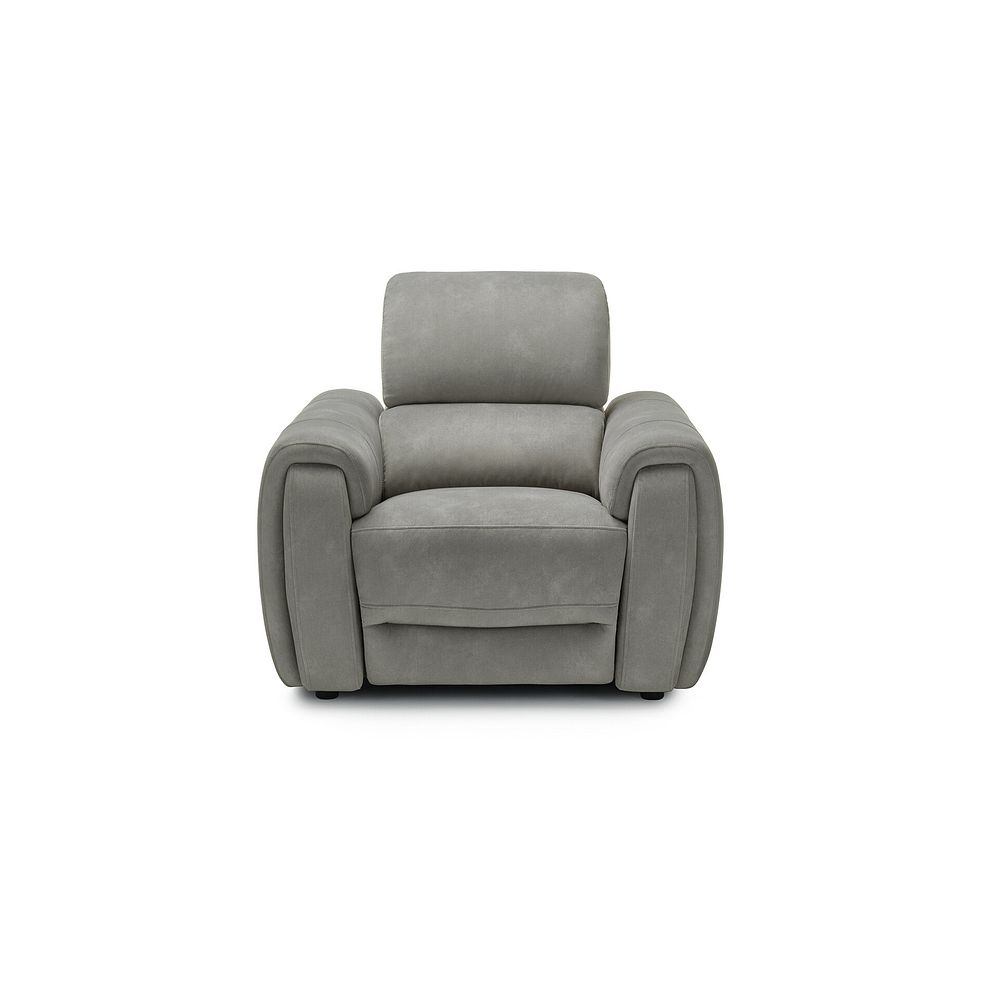 Arabella Power Recliner Armchair with Power Headrest and Speakers in Dexter Stone Fabric 5
