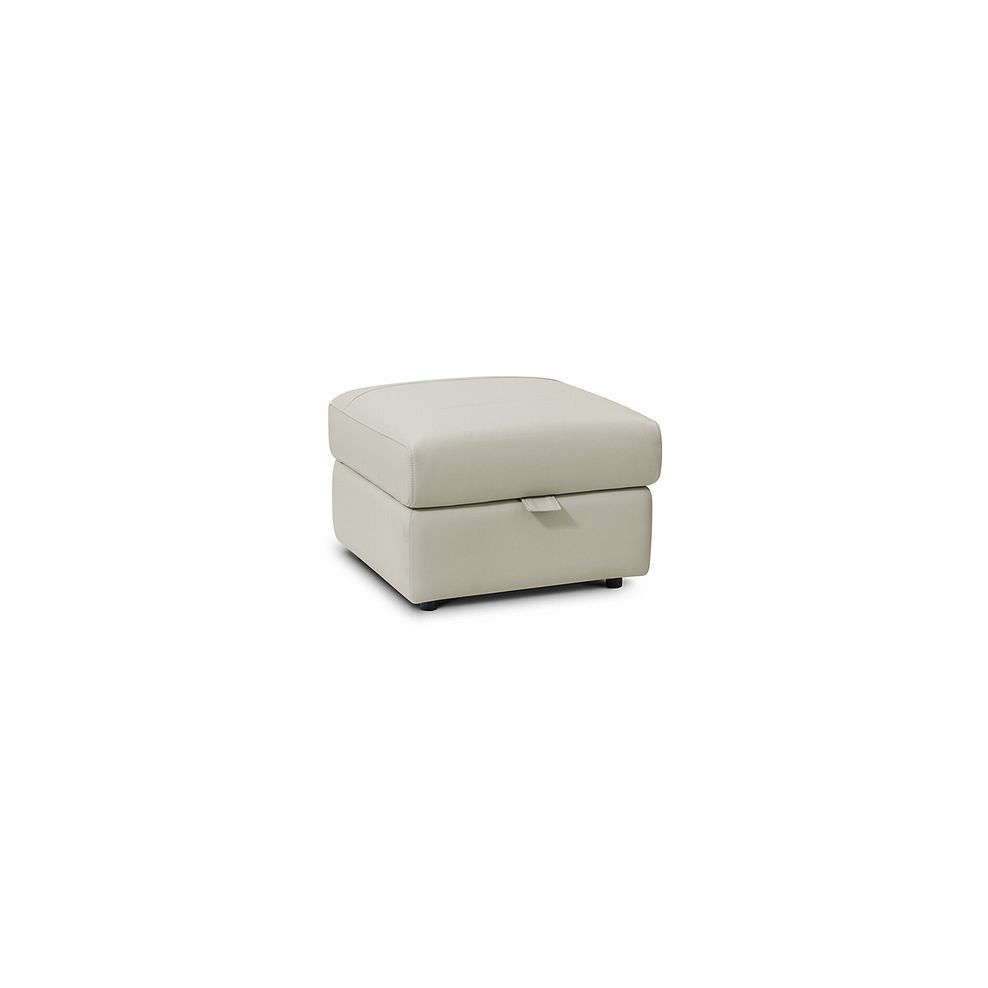 Arabella Storage Footstool in Bone China Leather 1