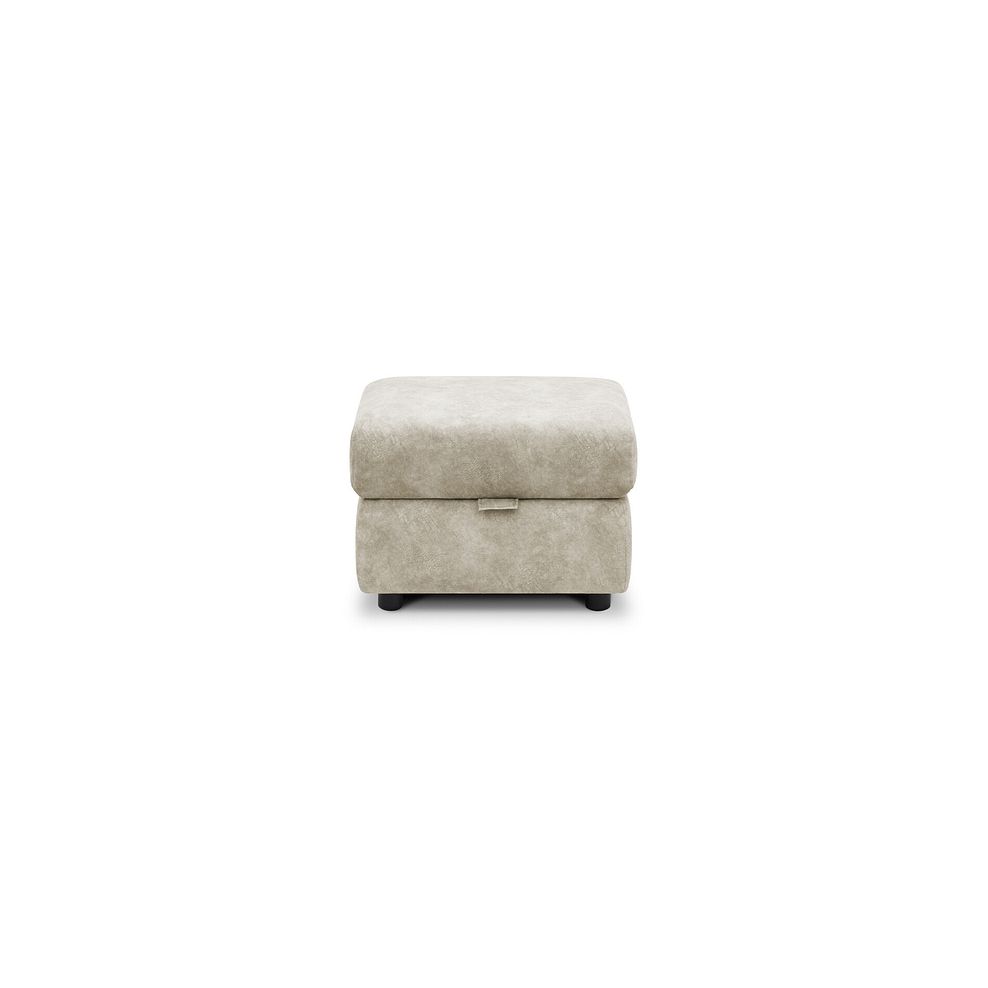 Arabella Storage Footstool in Marble Cream Fabric 3