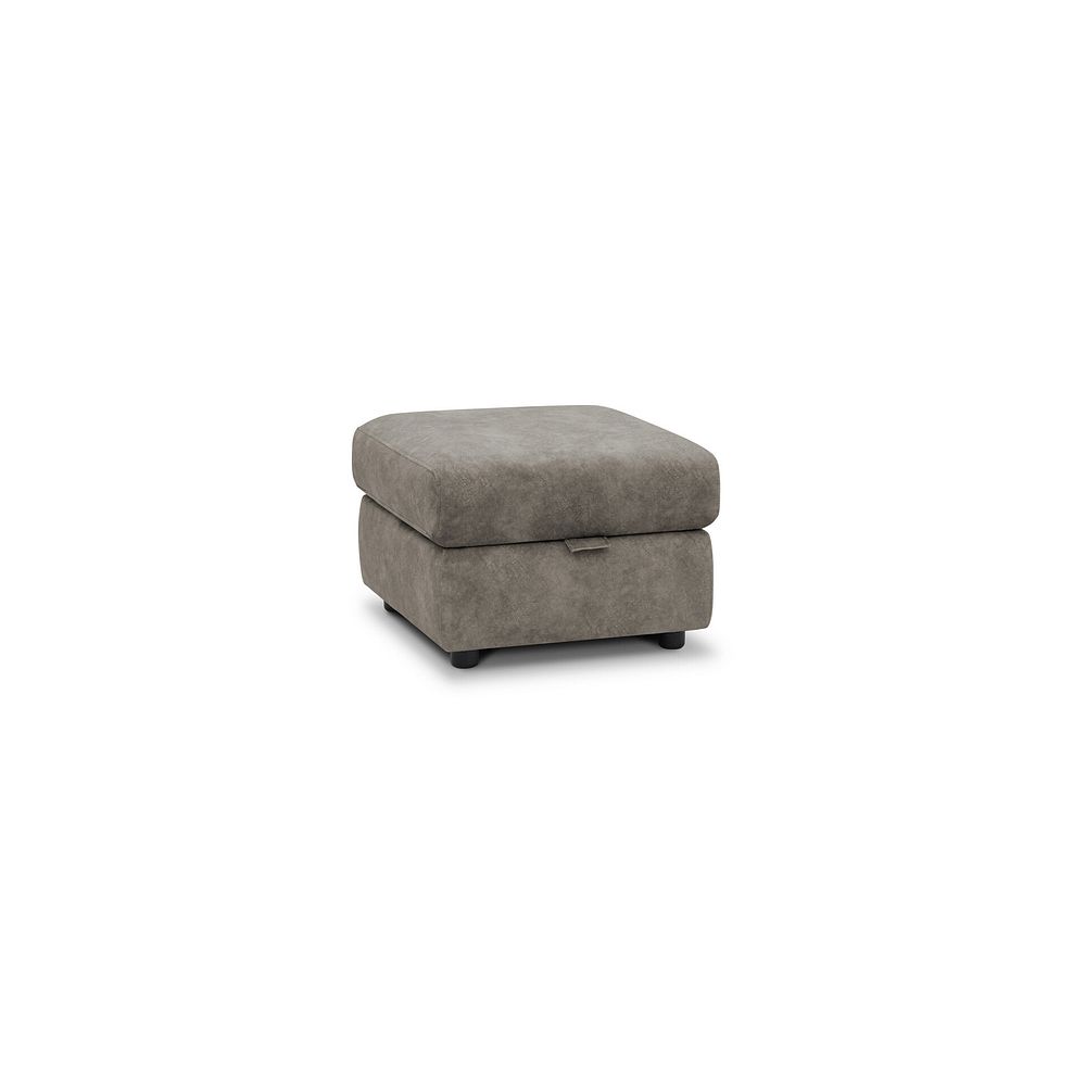 Arabella Storage Footstool in Marble Mink Fabric 1