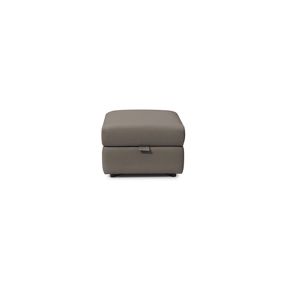 Arabella Storage Footstool in Oyster Leather 3