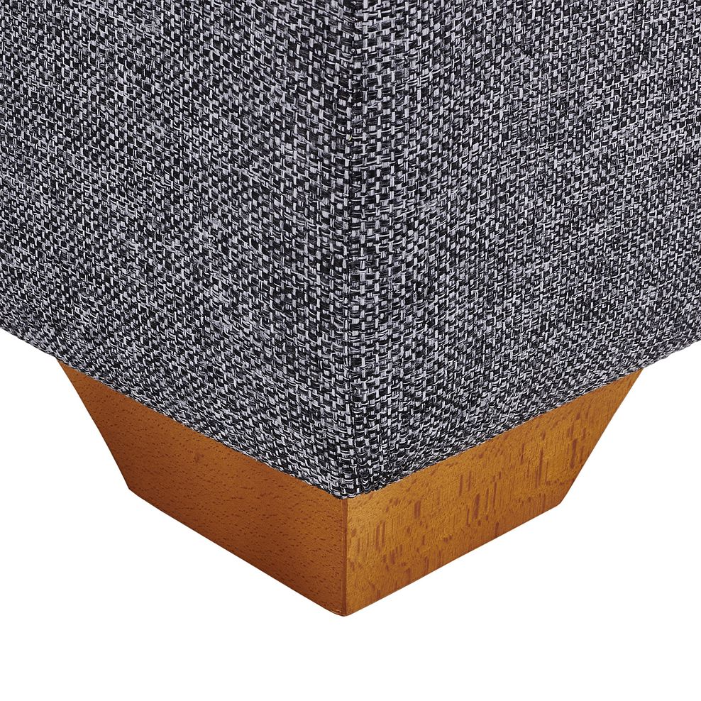 Arizona Storage Footstool in Charcoal fabric 4