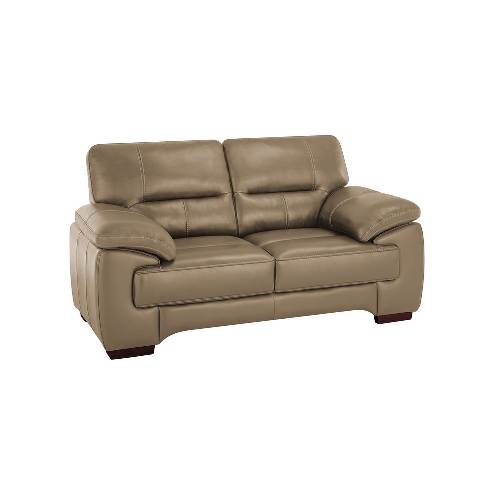 Arlington 2 Seater Sofa in Beige Leather 1