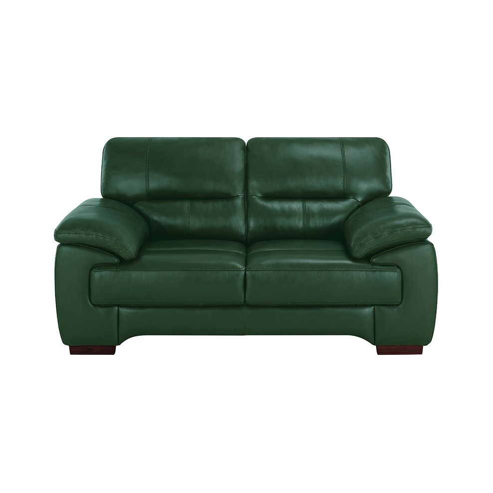 Arlington 2 Seater Sofa in Green Leather 2