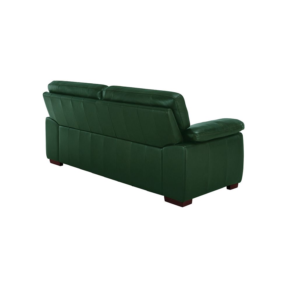 Arlington 3 Seater Sofa in Green Leather Thumbnail 3