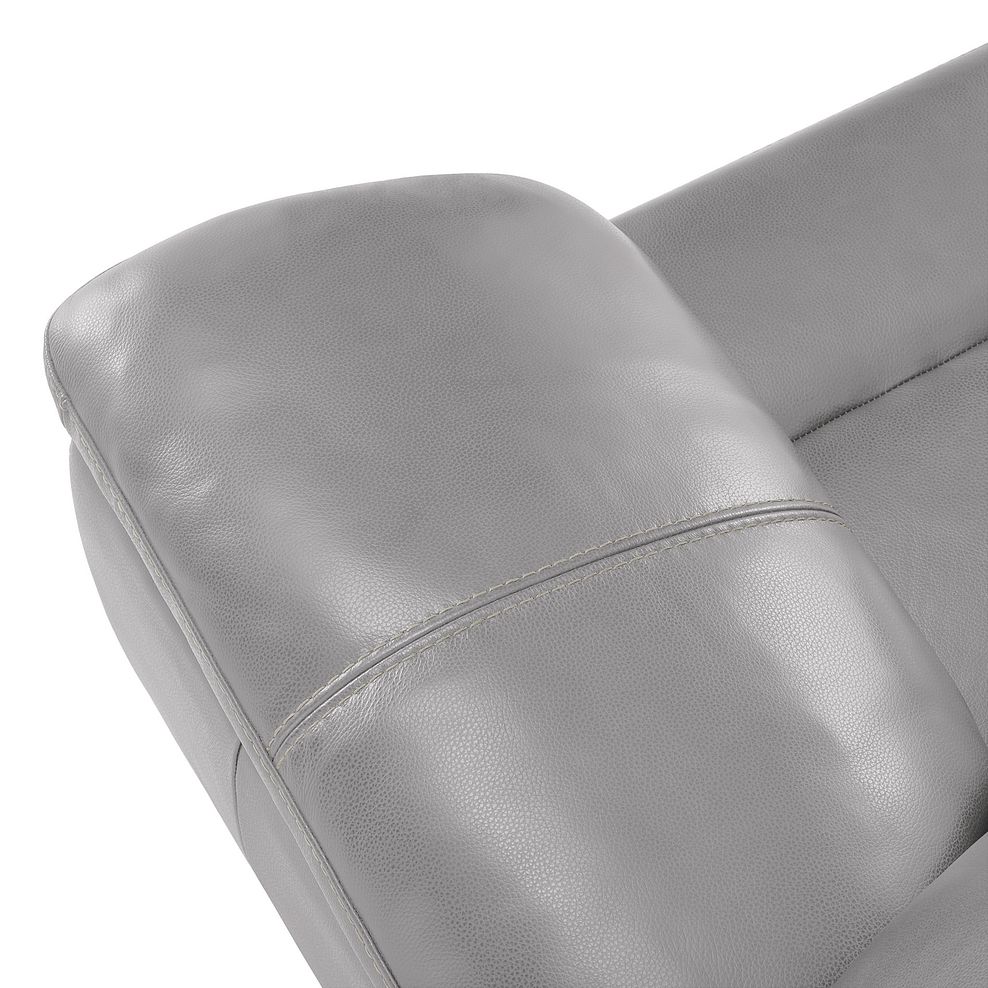Arlington 3 Seater Sofa in Light Grey Leather 7