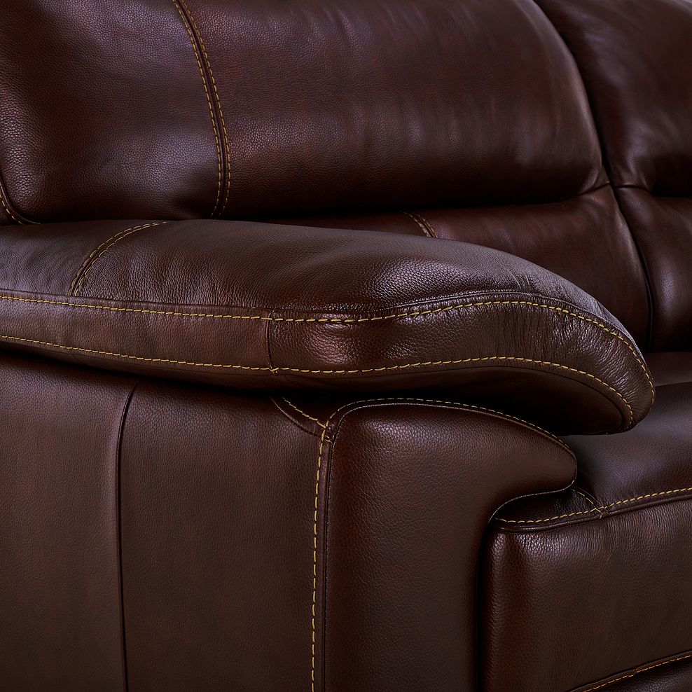 Arlington 3 Seater Sofa in Two Tone Brown Leather 9