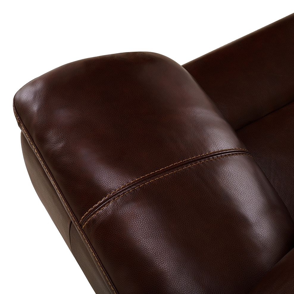 Arlington 3 Seater Sofa in Two Tone Brown Leather 8