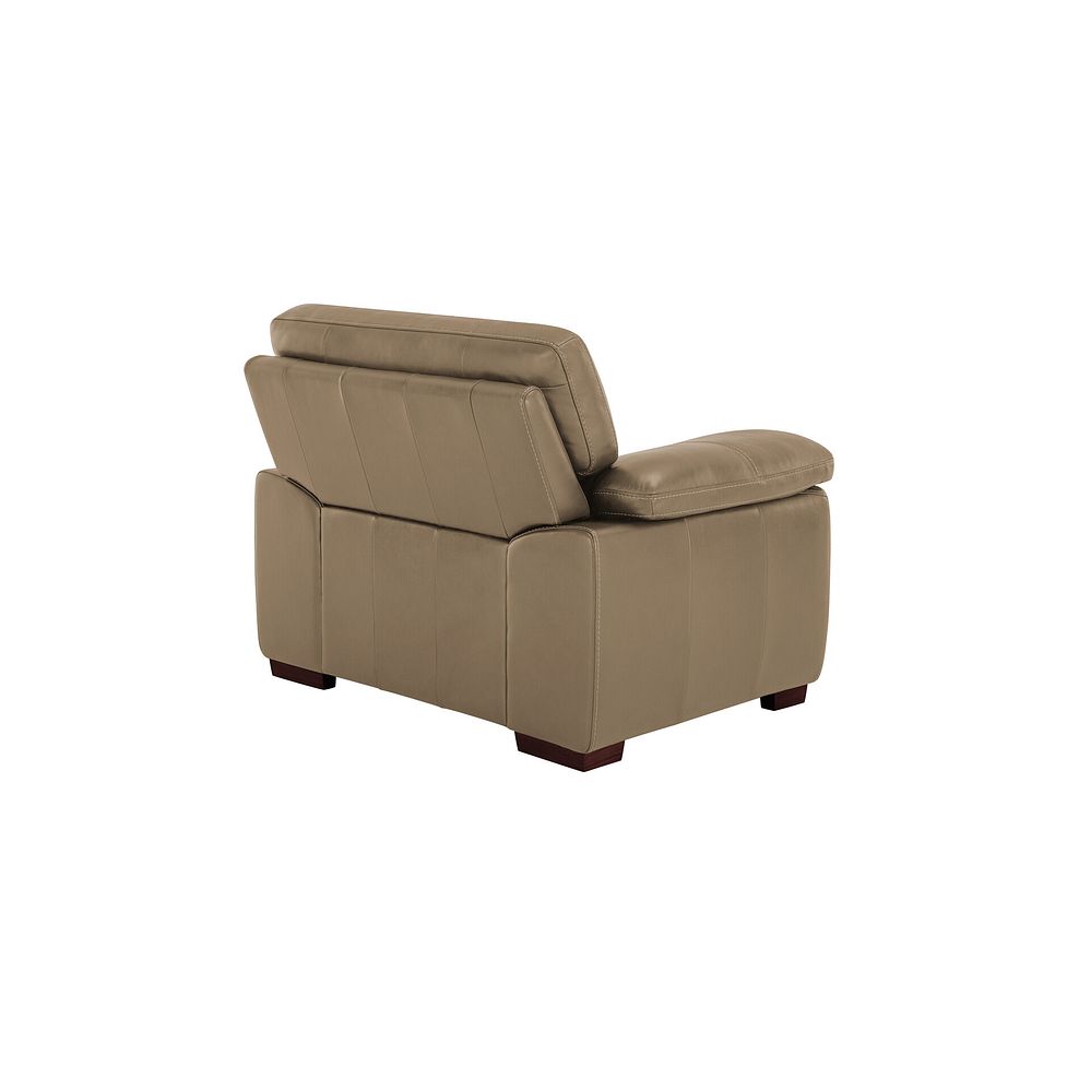 Arlington Armchair in Beige Leather 3