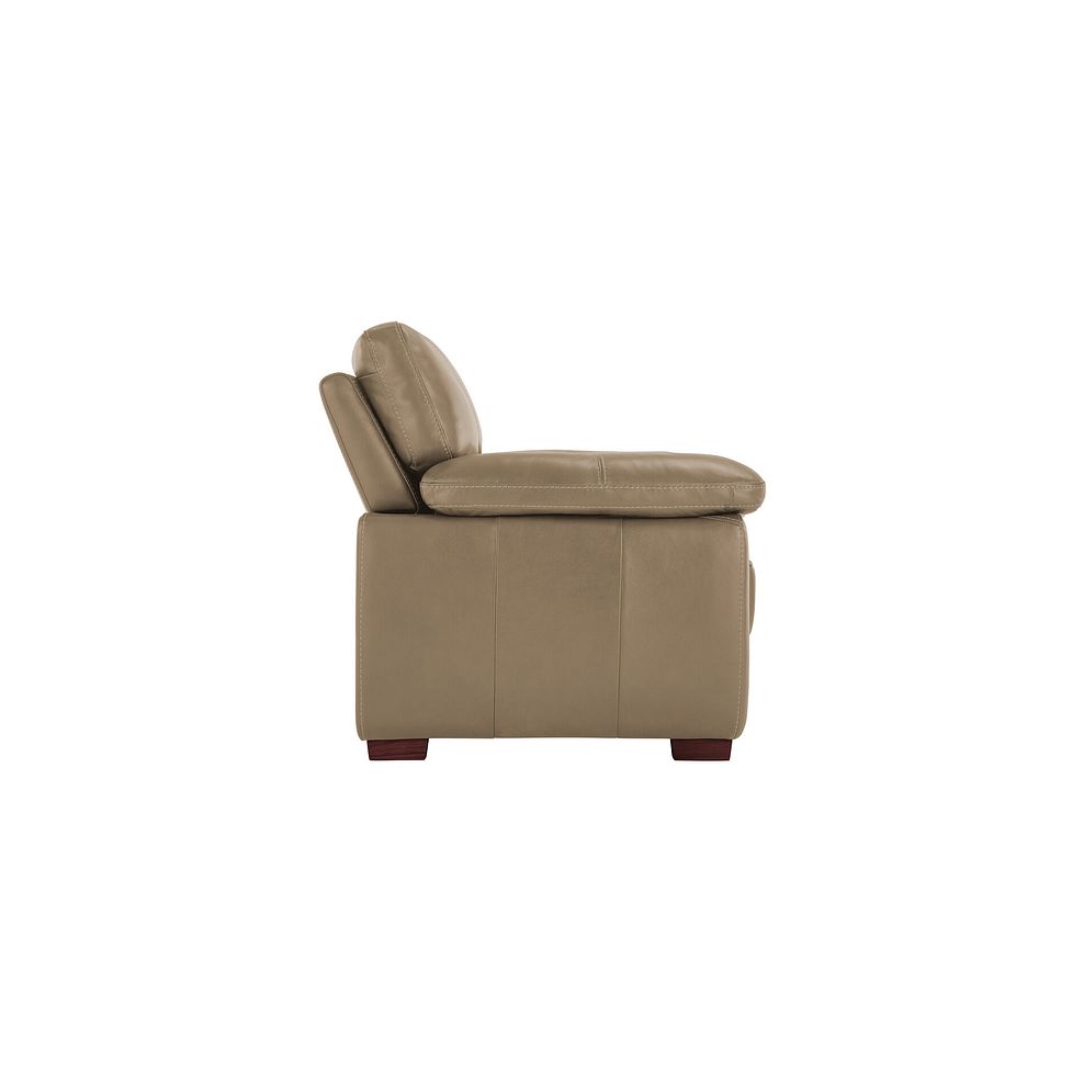 Arlington Armchair in Beige Leather 4