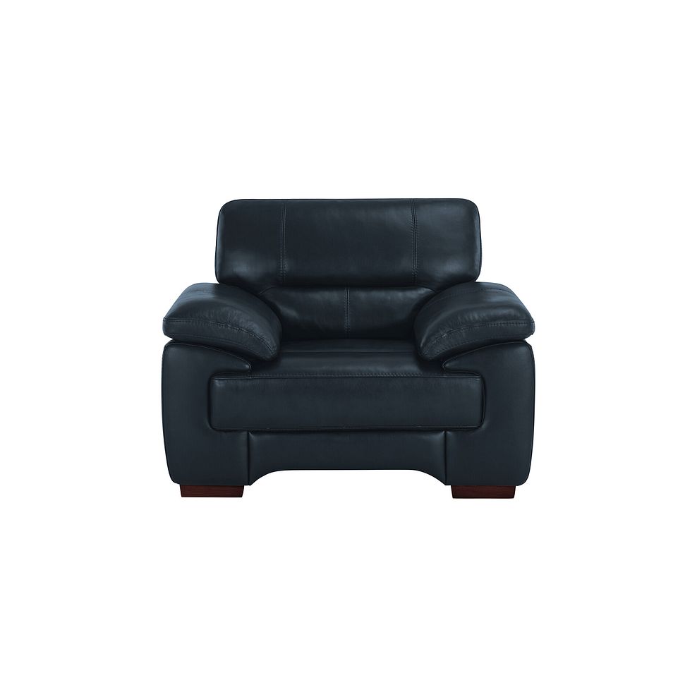 Arlington Armchair in Blue Leather 2